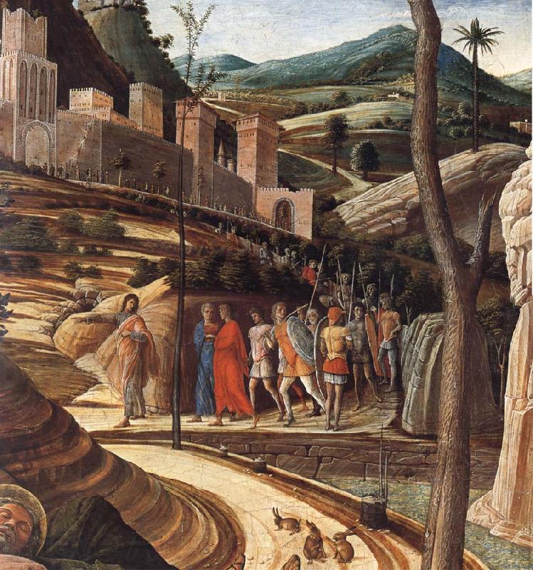 Andrea Mantegna Detail of The Agony in the Garden